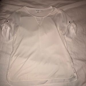 White Calvin Klein t-shirt top